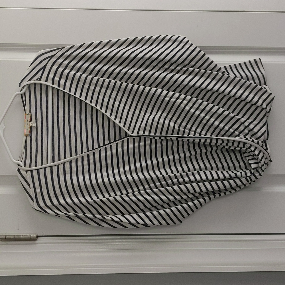 Anthropologie Eri and Ali Striped Cross Front Top